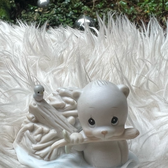 Precious Moments Antique Figurine Mouse & Beaver Lot Set VTG Rare - Picture 3 of 7